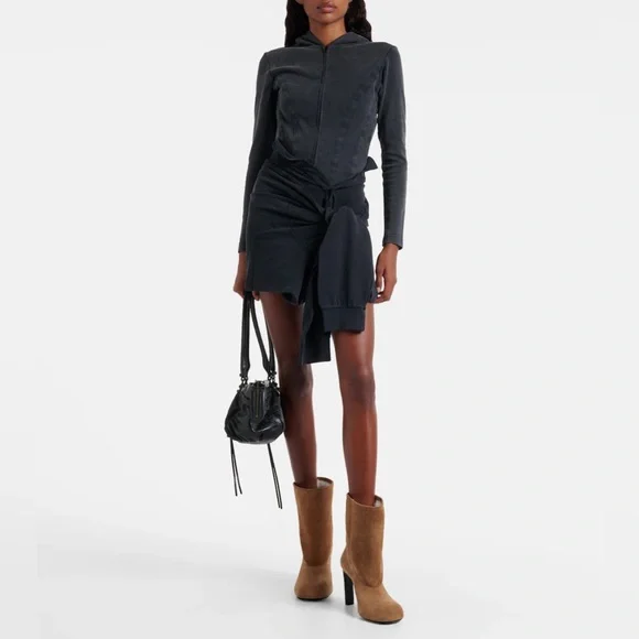 Balenciaga Black Knot-Detail Mini Skirt - Picture 7 of 11